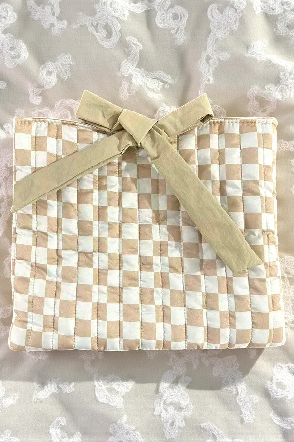 PREORDER Delilah Tan Check Bible Cover