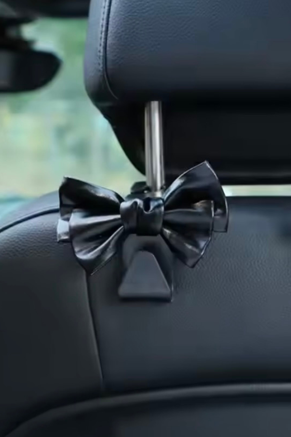 PREORDER Black Bow Car Storage Hook