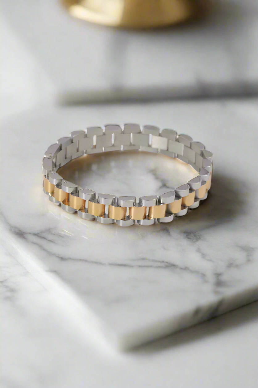 PREORDER Archie Mixed Metal Watch Bracelet