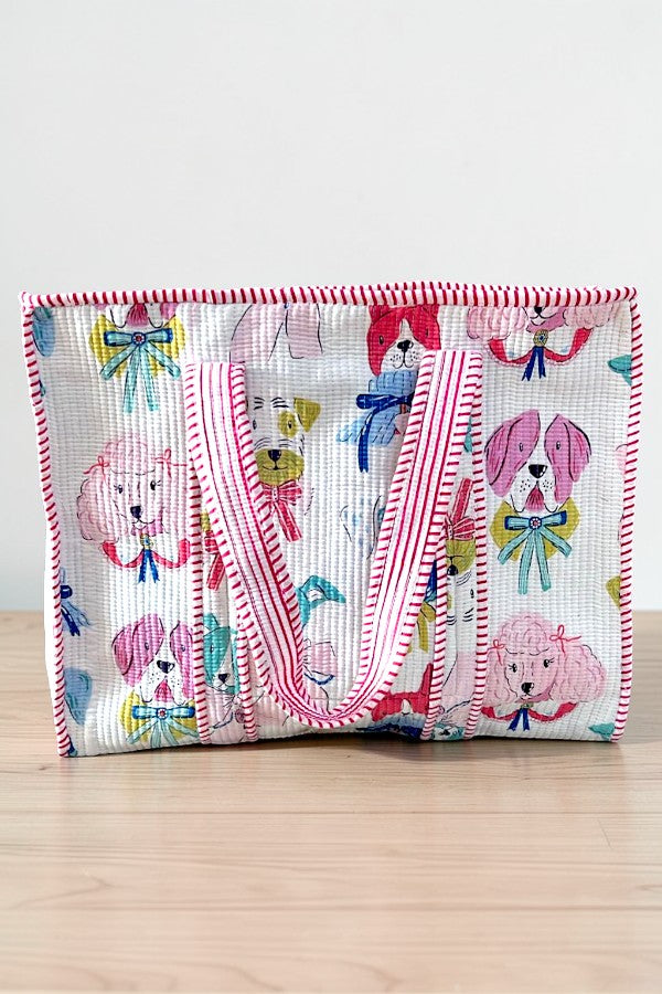 PREORDER Pups in Bows Tote Bag