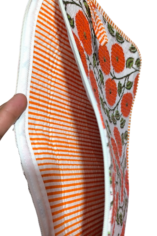 PREORDER Waylon Orange Floral Print Laptop Sleeve