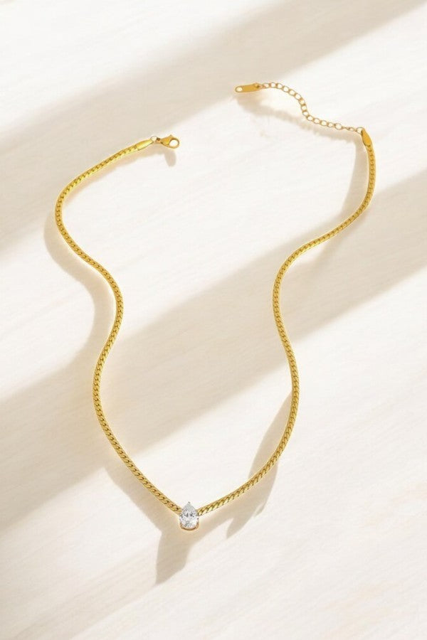 PREORDER Tabitha Gold Teardrop Necklace