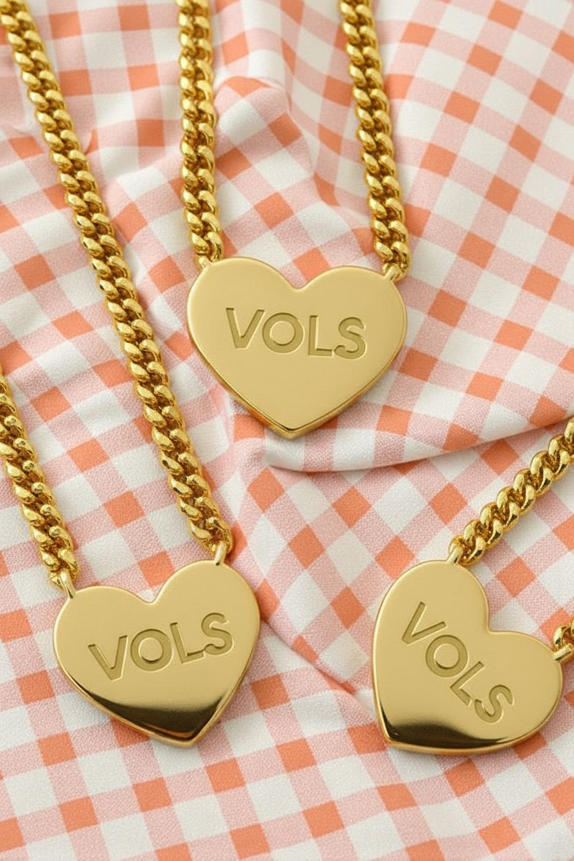PREORDER Go VOLS Go Engraved Gold Necklace