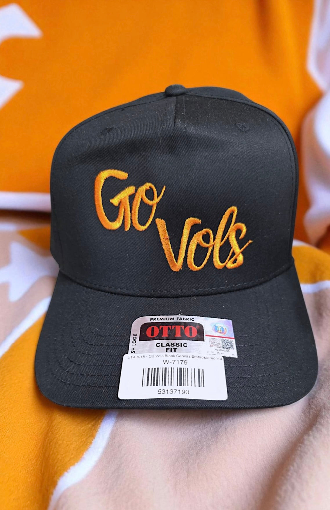 Go Vols Black Embroidered Trucker Hat