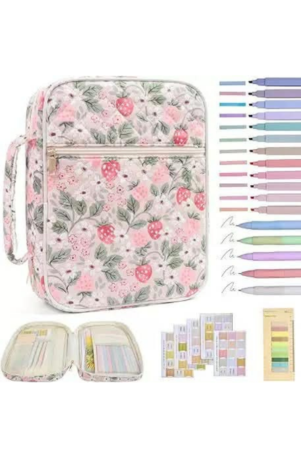 Eden Strawberry Pring Zipper Bible Cover PREORDER