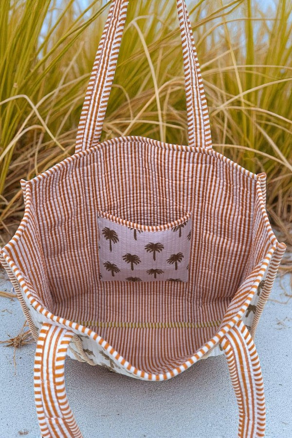 Palm Sunset Tote Bag