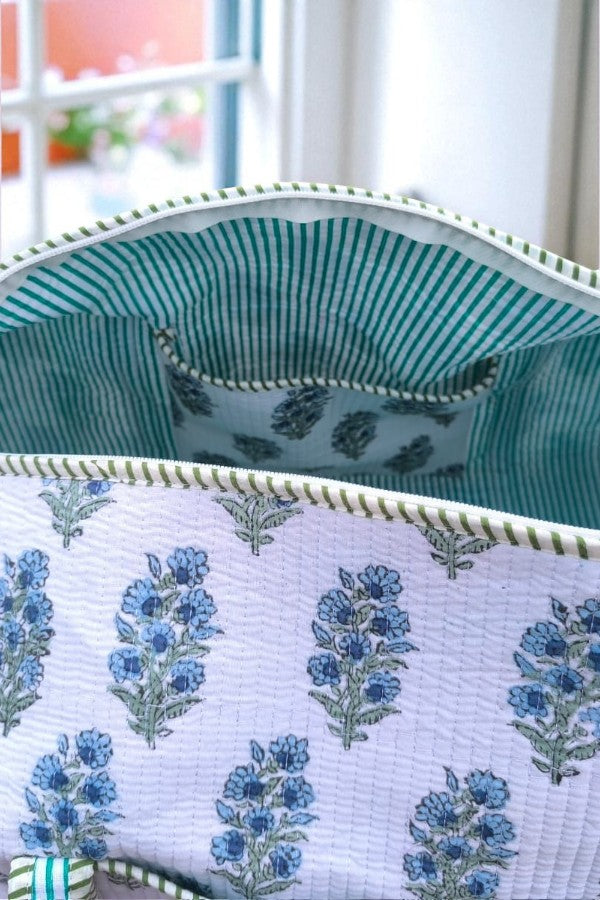 PREORDER Blue You Away Floral Duffle Bag