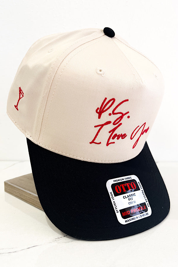 PREORDER P.S. I Love You Embroidered Hat