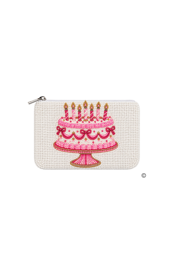 The Birthday Girl Beaded Coin Purse PREORDER