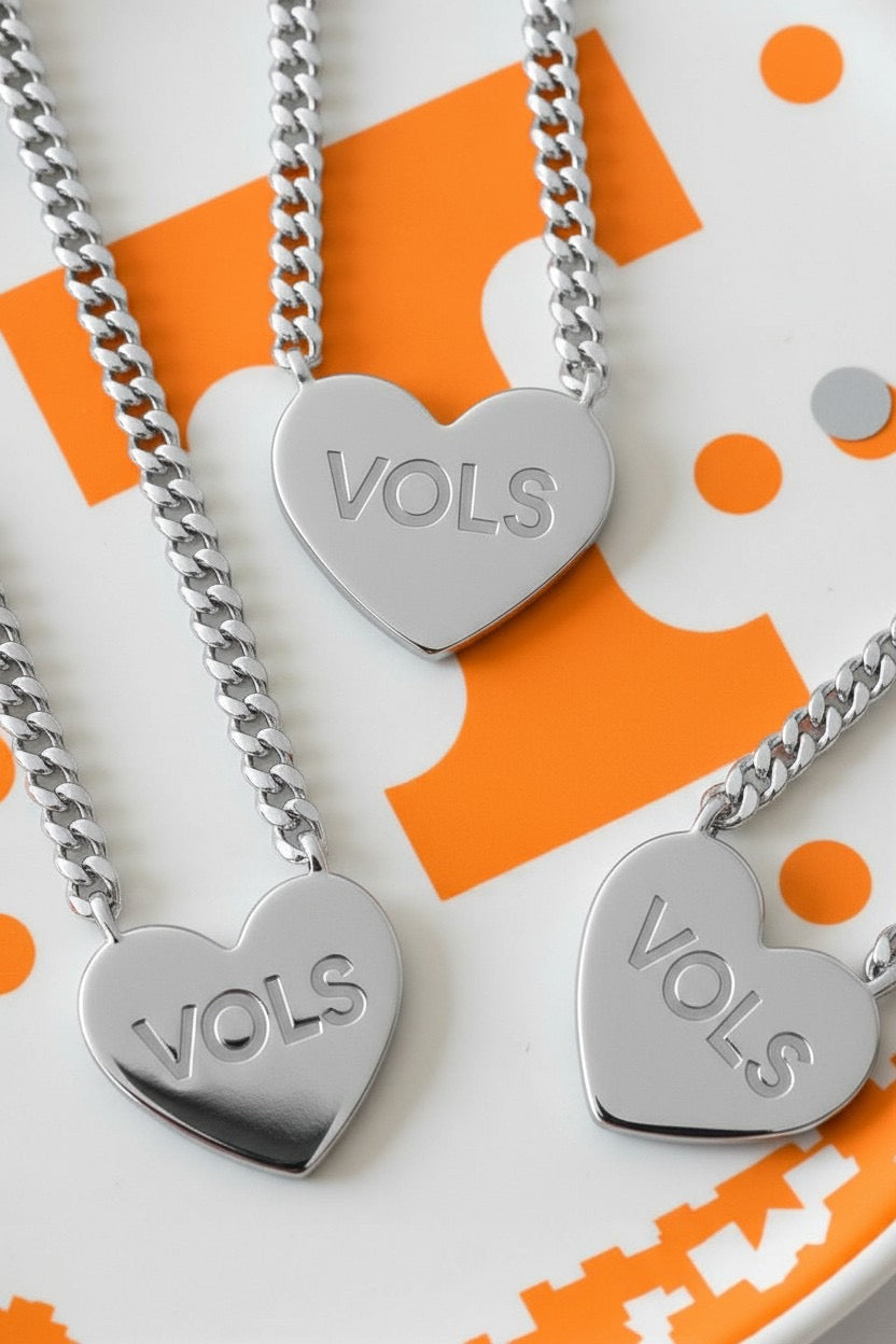 PREORDER Go VOLS Go Engraved Silver Necklace