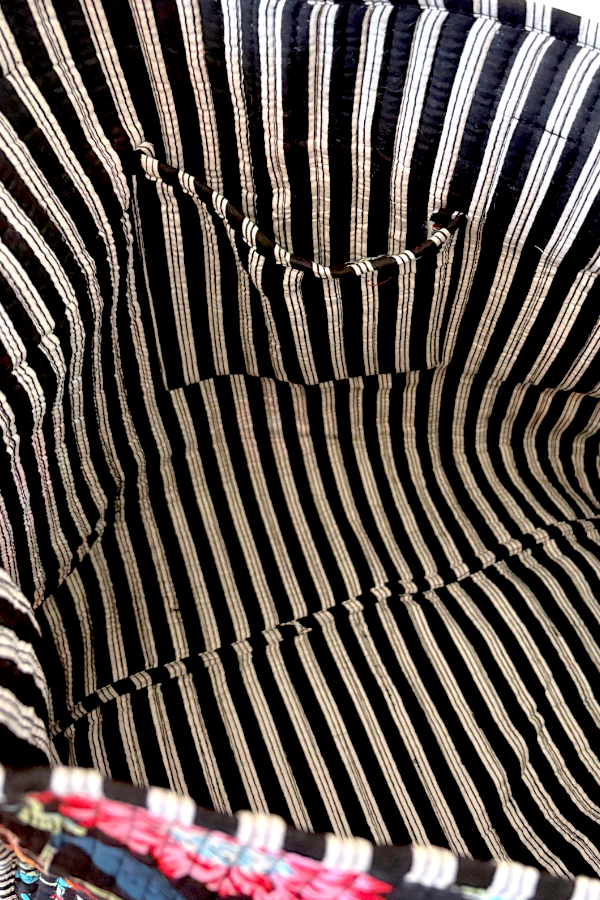 Lennox Black Floral Tote Bag