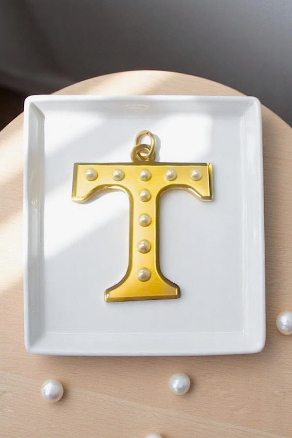 PREORDER Gold Power-T with Pearls Charm