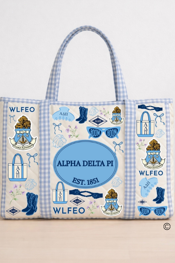 Alpha Delta Pi Sorority Tote Bag PREORDER