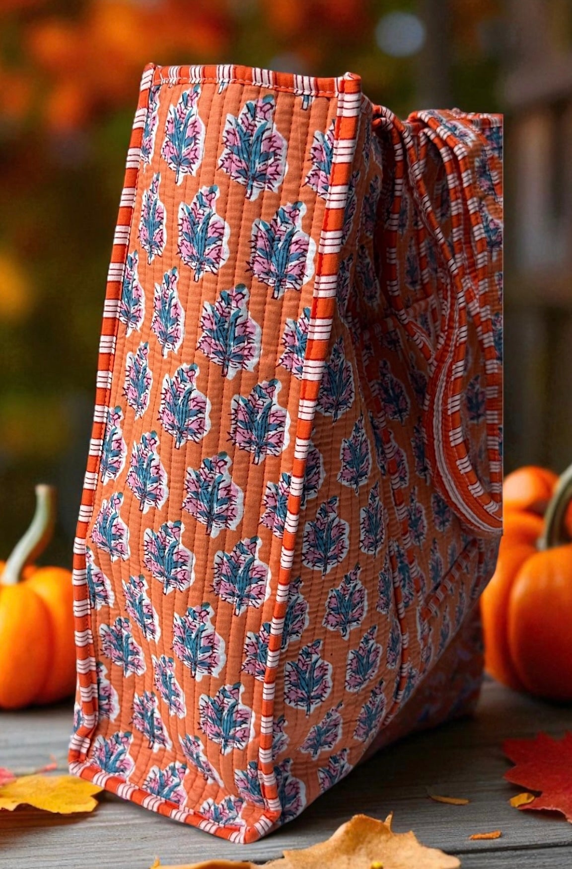 PREORDER Talbot Orange Floral Tote Bag