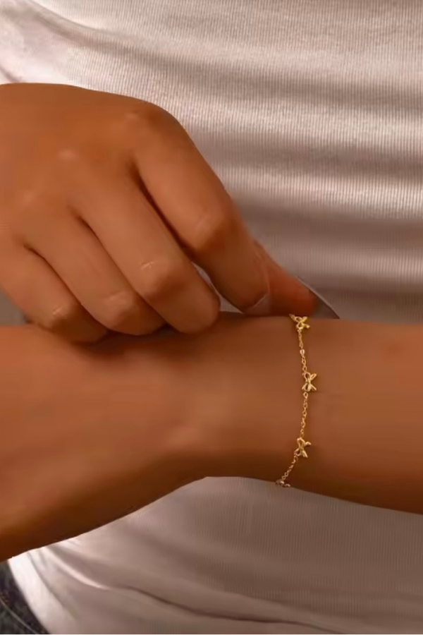 PREORDER Sweet Ties Gold Bow Bracelet