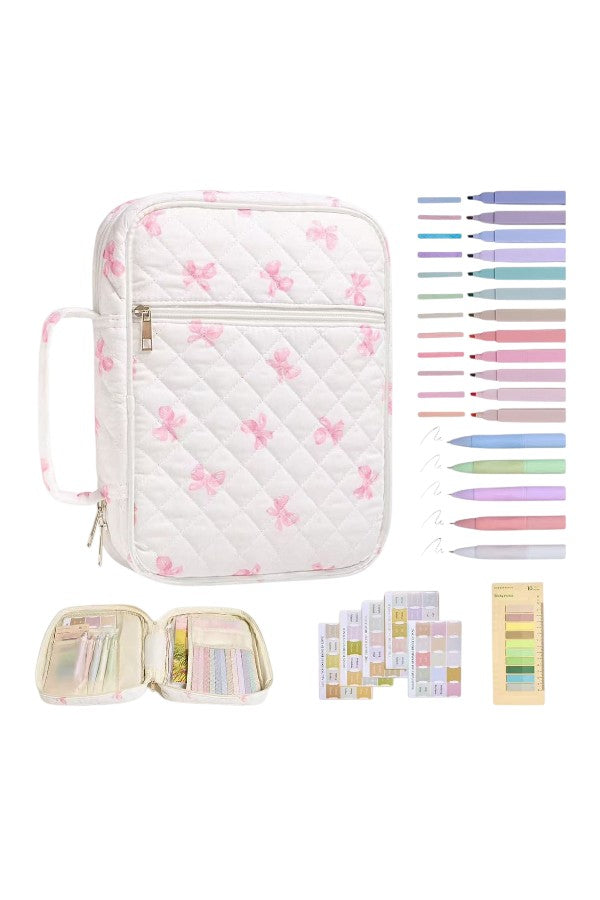 PREORDER Elise Pink Bow Bible Cover