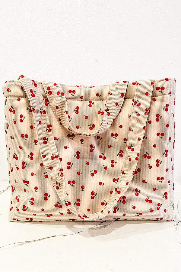 PREORDER Stevie Cherry Print Tote Bag