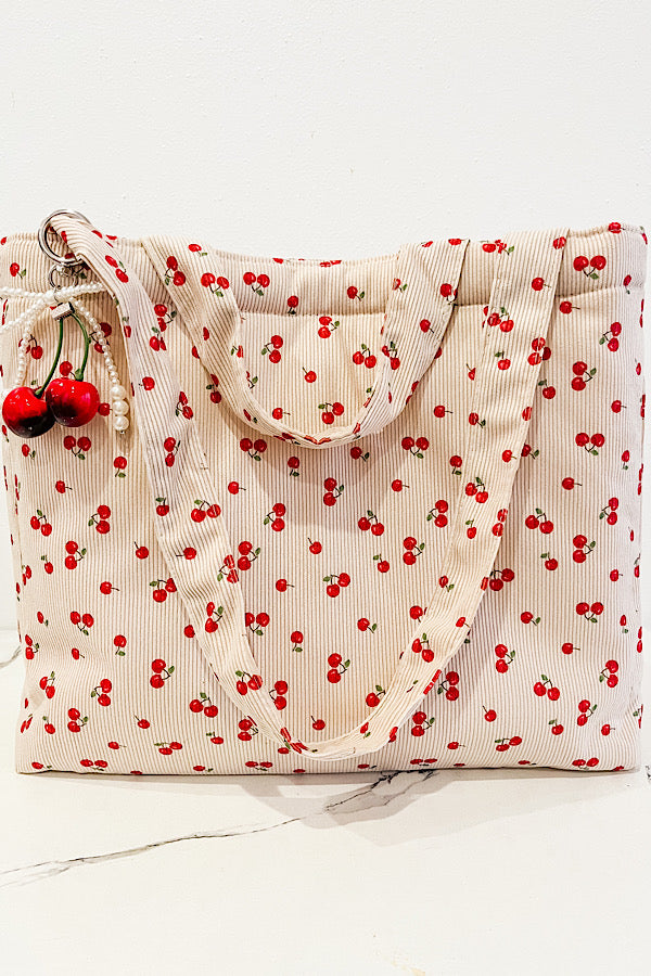 PREORDER Stevie Cherry Print Tote Bag