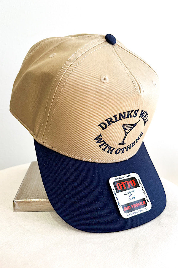 Drinks Well with Others Embroidered Hat