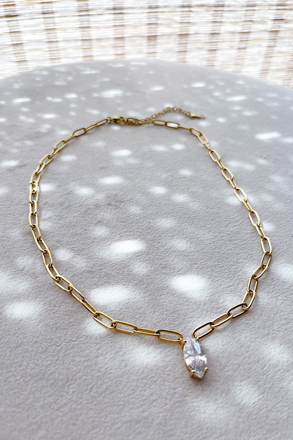 Stef Marquise Pendant Necklace