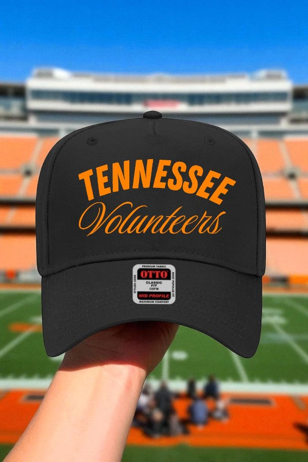PREORDER Tennessee Volunteers Black Embroidered Hat