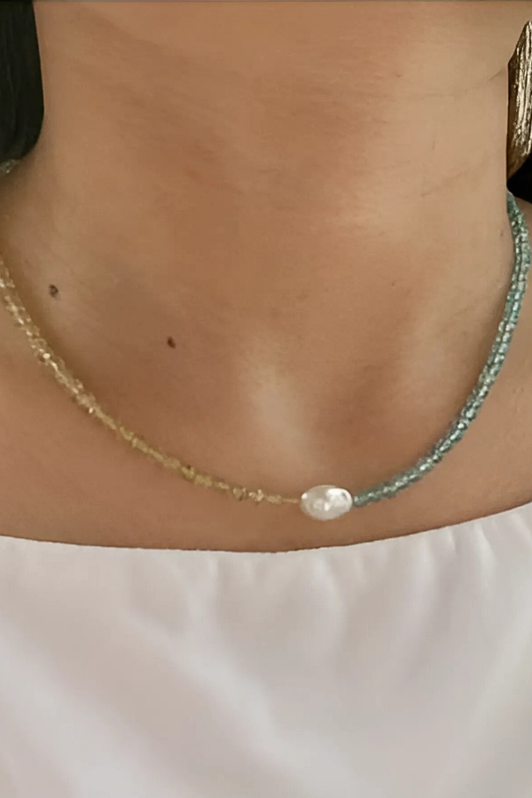 Celina Beaded Pearl Necklace