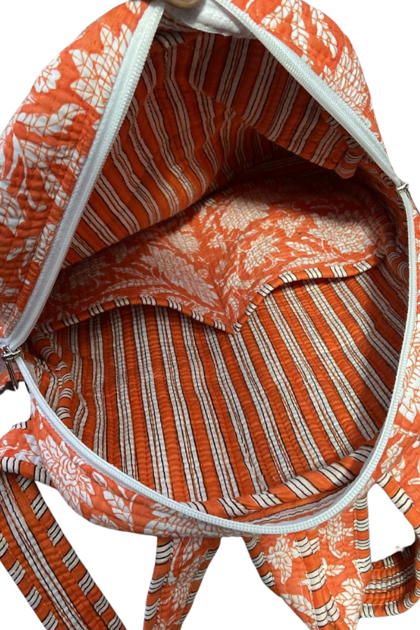 Addison Strawberry Print Backpack