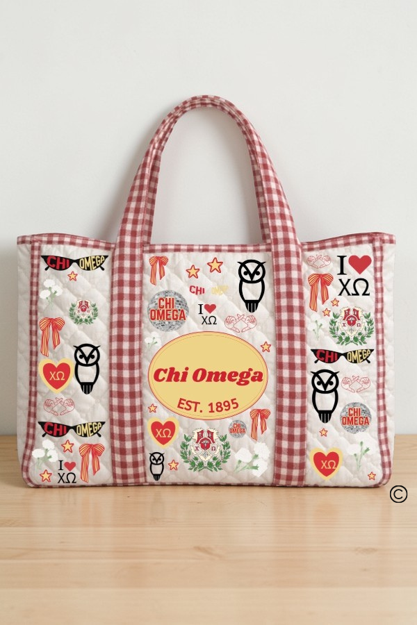 PREORDER Chi Omega Sorority Tote Bag