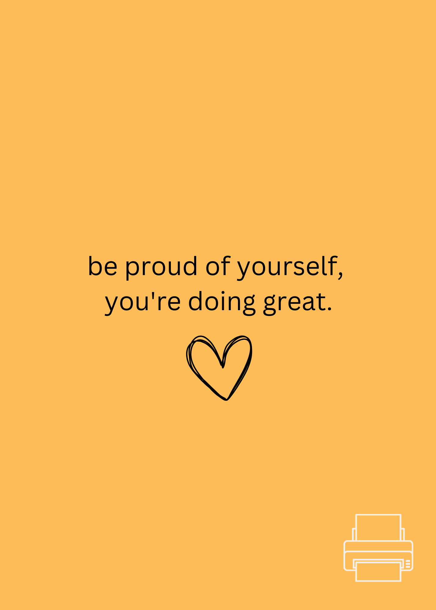 You're Doing Great Print 5 x 7