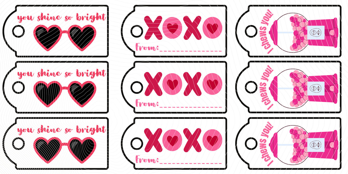 Valentine Themed Gift Tags