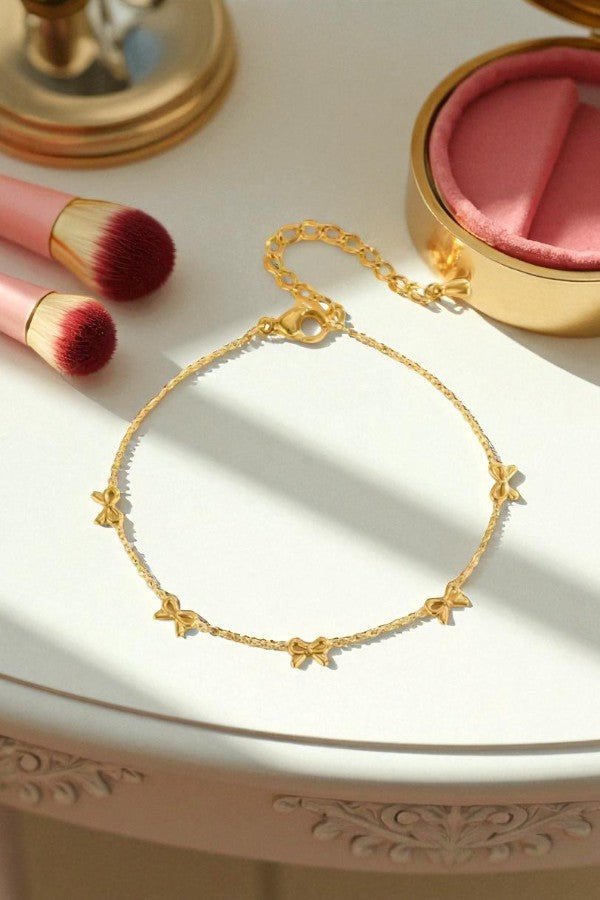 PREORDER Sweet Ties Gold Bow Bracelet