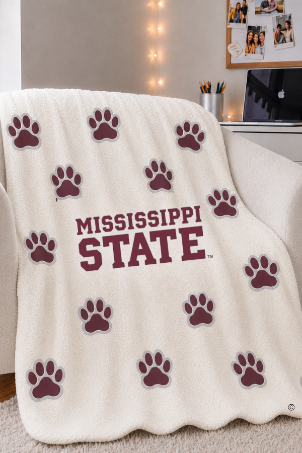 Mississippi State Bulldog Blanket PREORDER