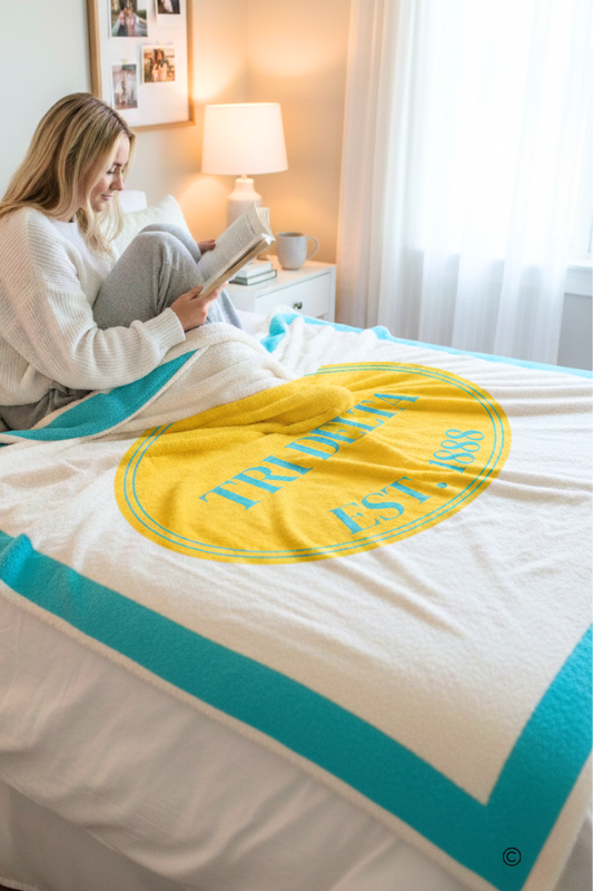 PREORDER Tri Delta Luxury Blanket