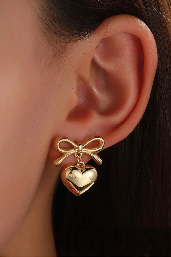 PREORDER Georgie Gold Heart Earrings