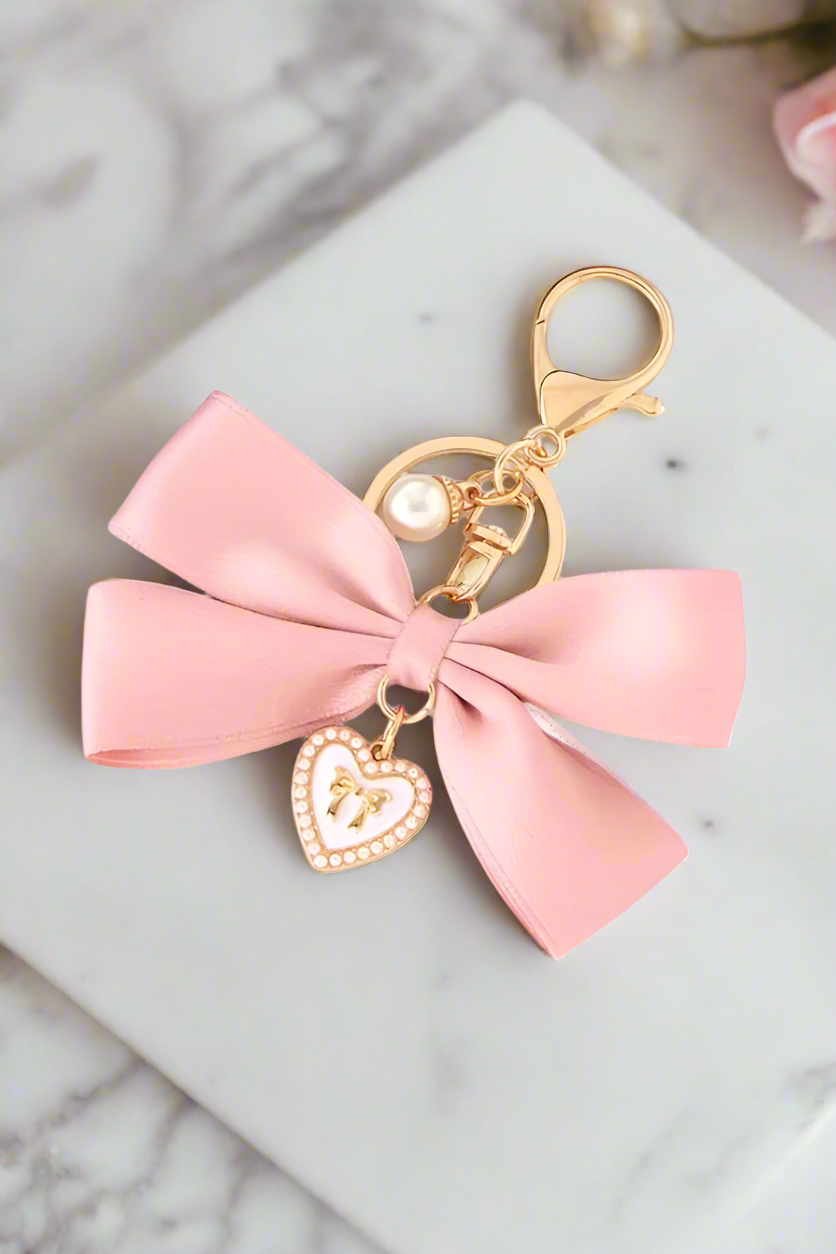 PREORDER Pink Bow with Charm Purse Charm