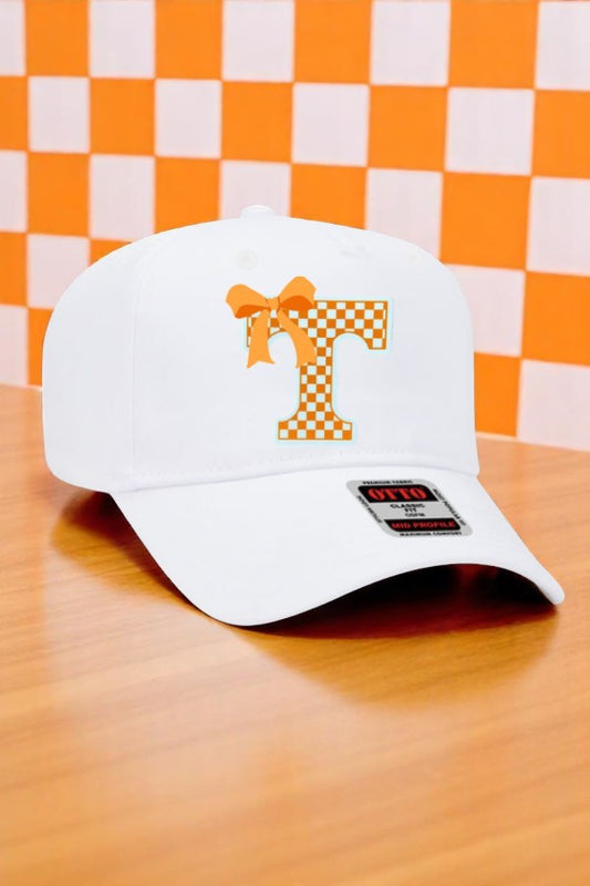 PREORDER Vols T with Bow White Embroidered Hat