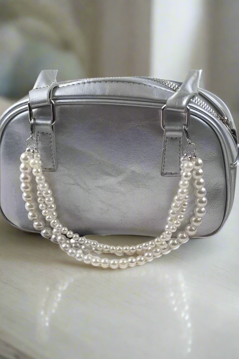 PREORDER Three Strand Pearl Purse Chain