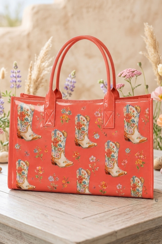 The Cowgirl Garden Vinyl Tote© PREORDER