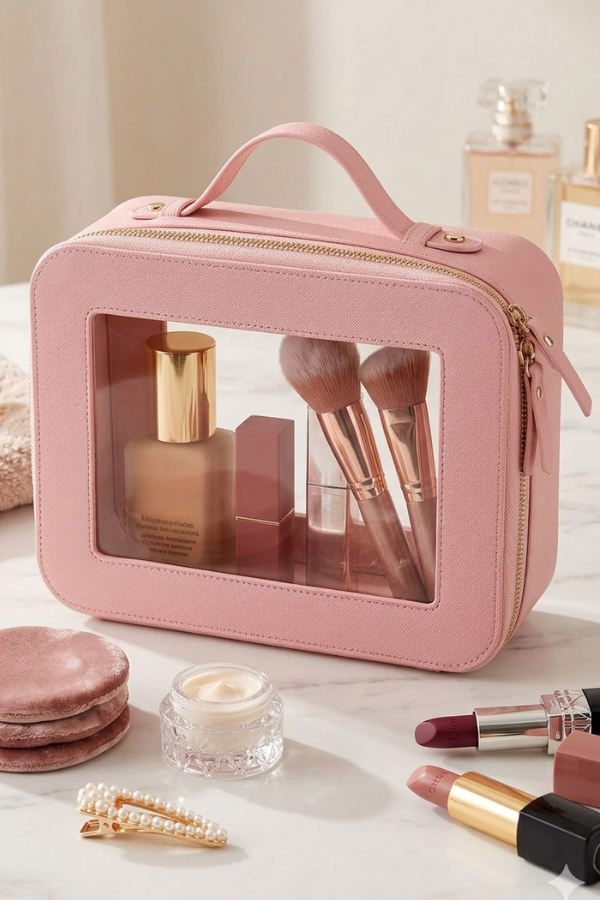 Posie Pink Clear Travel Bag PREORDER