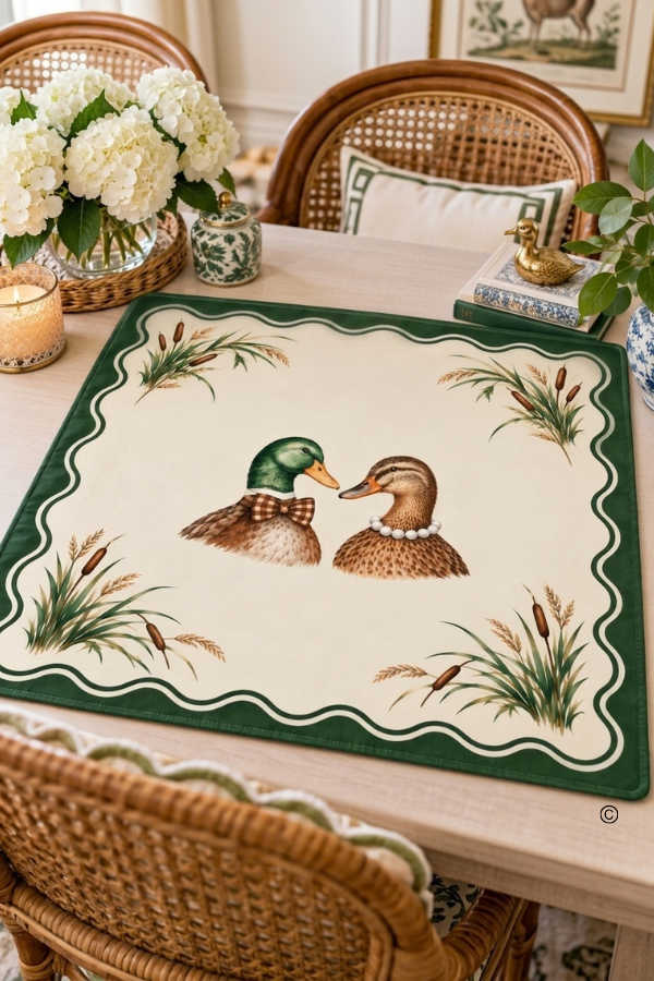 Mr and Mrs Mallard Mahj Mat© PREORDER