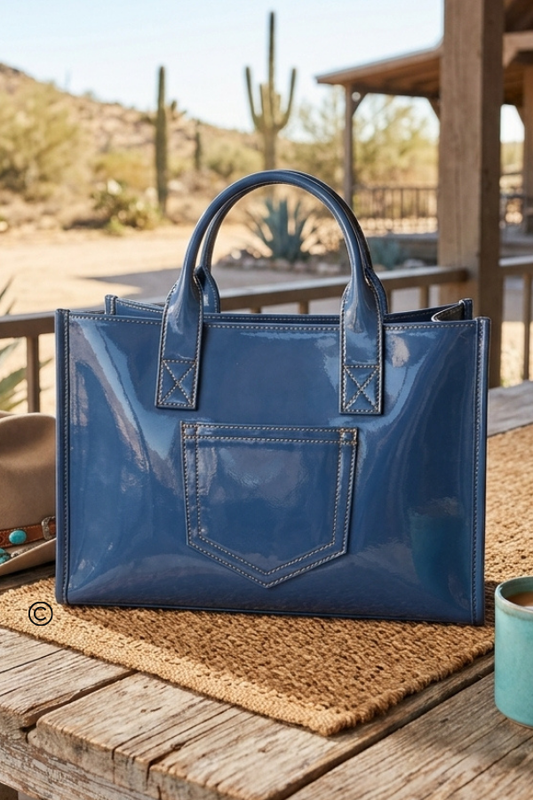 The Denim Darlin' Vinyl Tote Bag© PREORDER