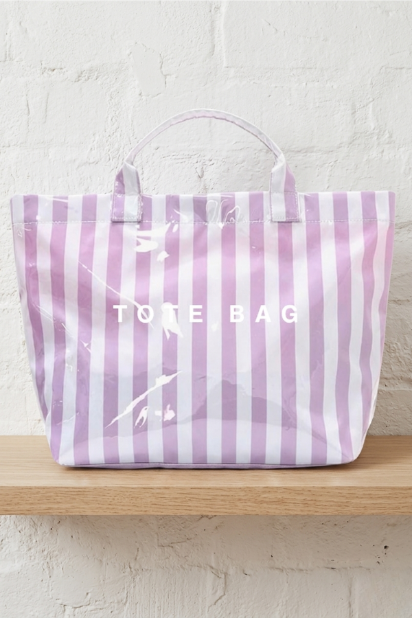 Purple Striped TOTE BAG PREORDER