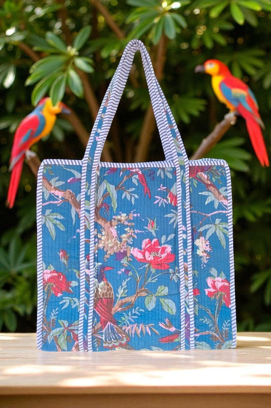 PREORDR Bronwyn Floral Bird Print Tote Bag