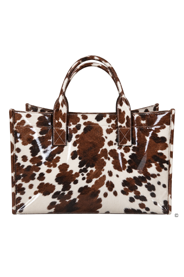 The Cowhide Cutie Vinyl Tote Bag© PREORDER