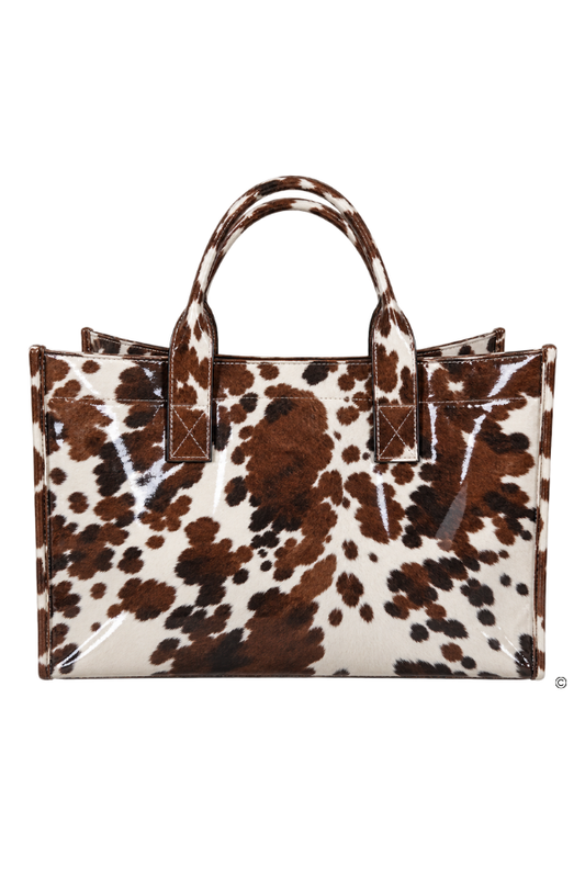 The Cowhide Cutie Vinyl Tote Bag© PREORDER