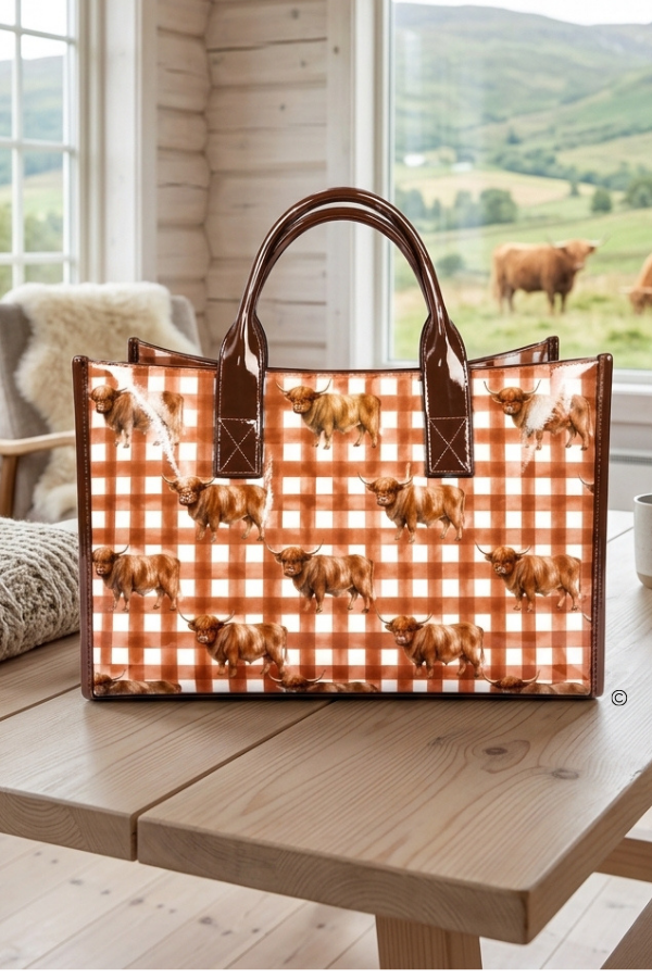 The Highland Honey Vinyl Tote Bag© PREORDER