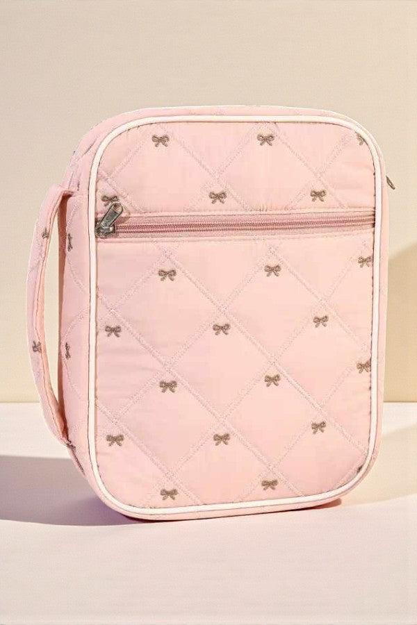 PREORDER Pink and Brown Bow Bible Cover