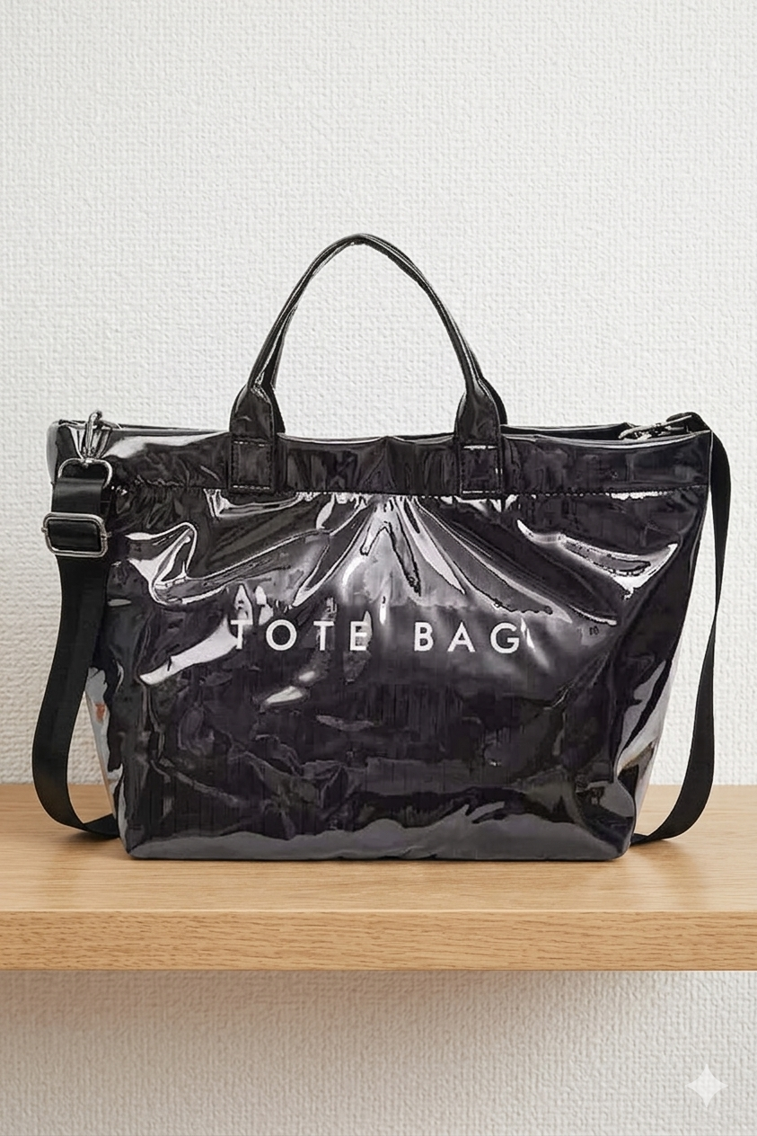 Black TOTE BAG with Strap PREORDER