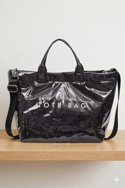 Black TOTE BAG with Strap PREORDER