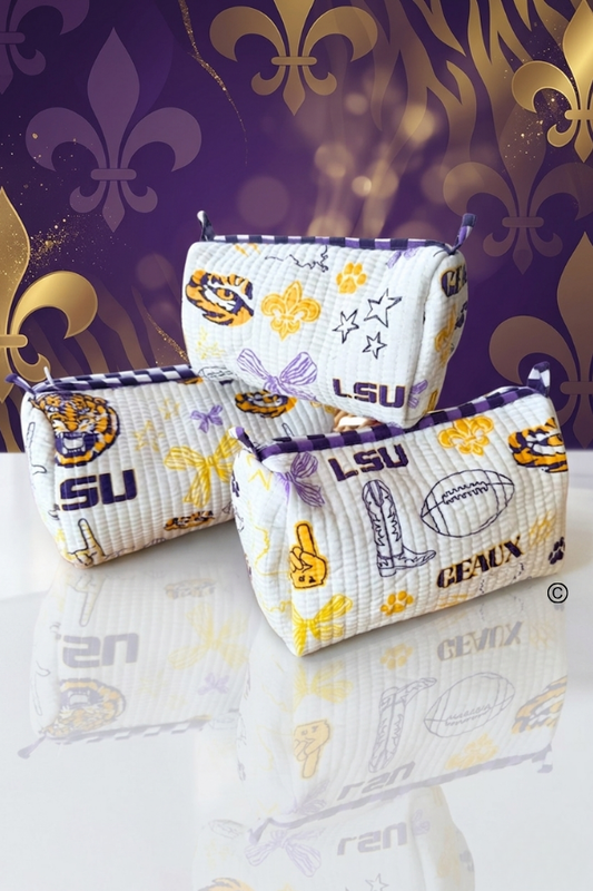 LSU Cosmetic Bag Set© PREORDER